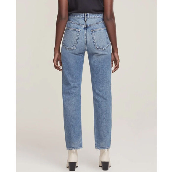 AGOLDE 90's PINCH WAIST JEANS SIZE 30 RIPPED NEW - Picture 2 of 6